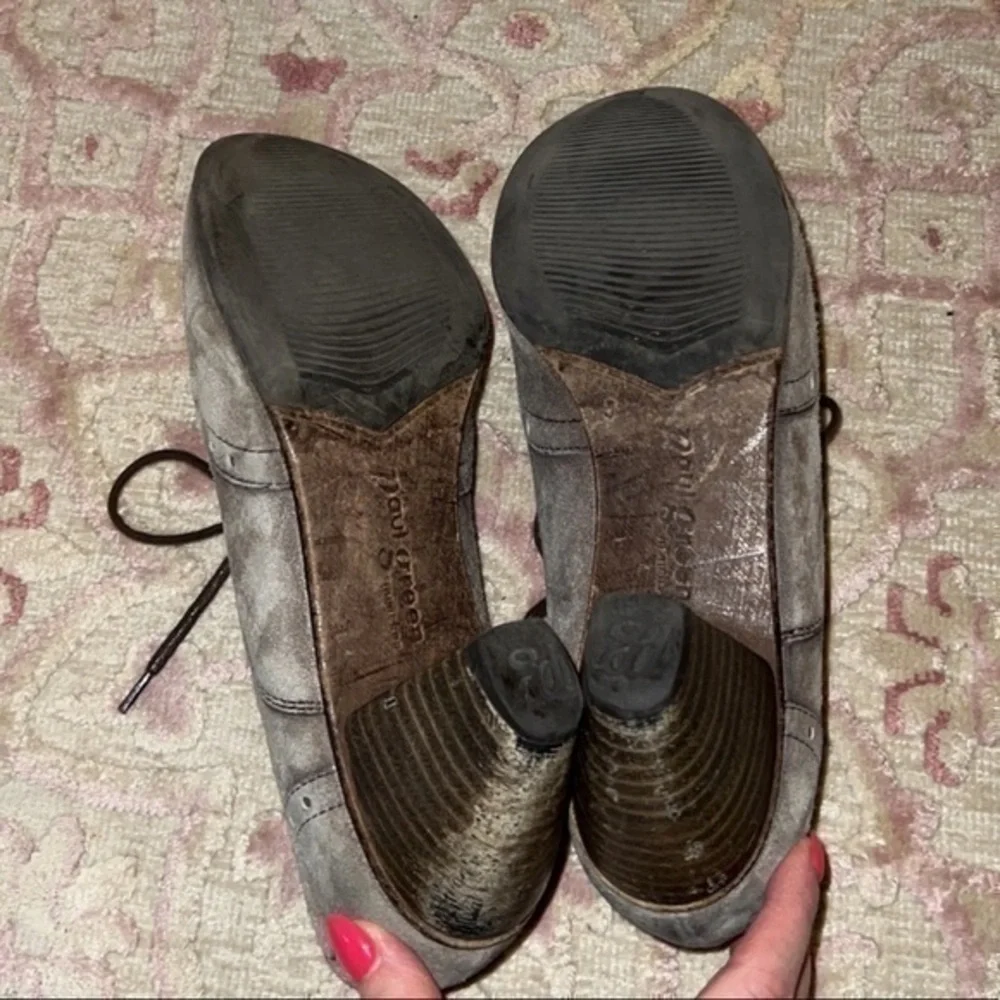 Paul Green Kelsey Gray Suede Oxford Wing Tip Lace Up‎ Booties